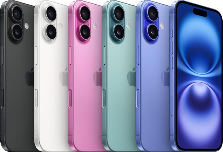 Produktbild Apple iPhone 16 (256 GB, Black, 6.10", SIM + eSIM, 48 Mpx, 5G)