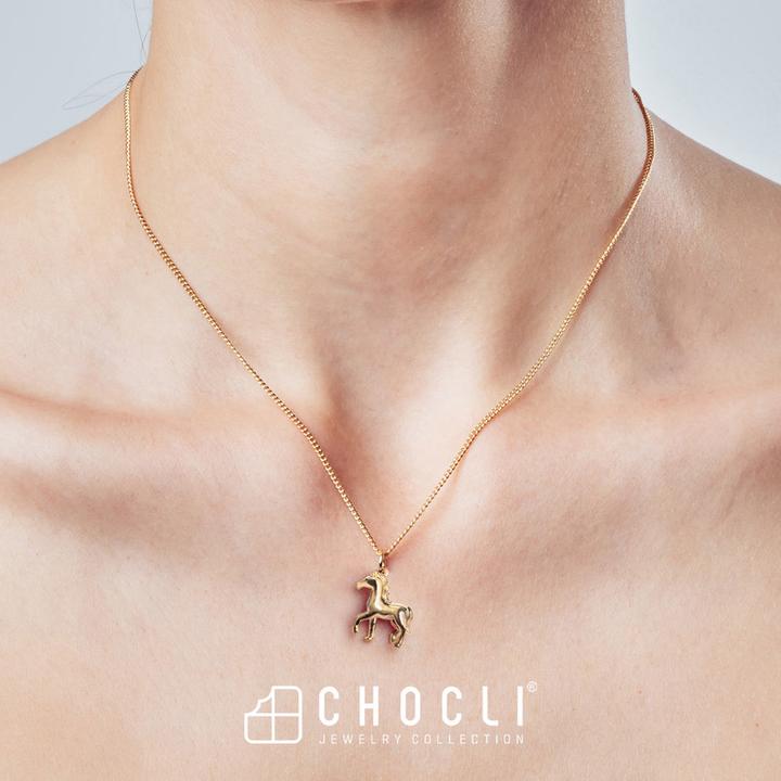Immagine prodotto MTM Collana di cavalli (Ottone, Oro 18 carati, 43 cm)