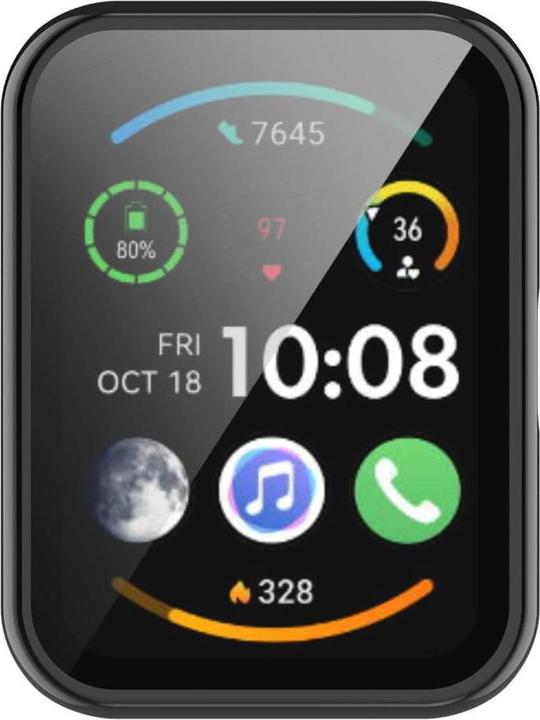 Actual product image Cover-Discount OPPO Watch Free - Protective Case with bulletproof glass black