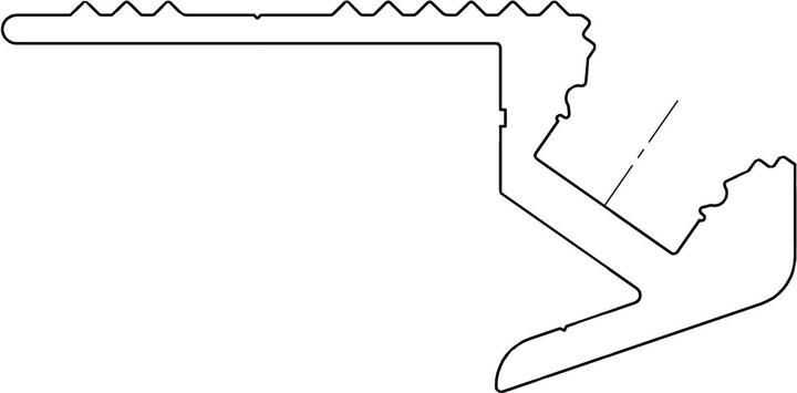 Immagine prodotto Eurolite Profilo per scale per strisce LED nero 2m