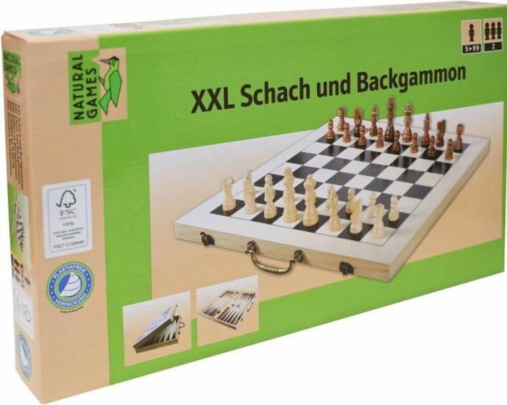 Productafbeelding Natural games NG XXL Schaken en Backgammon