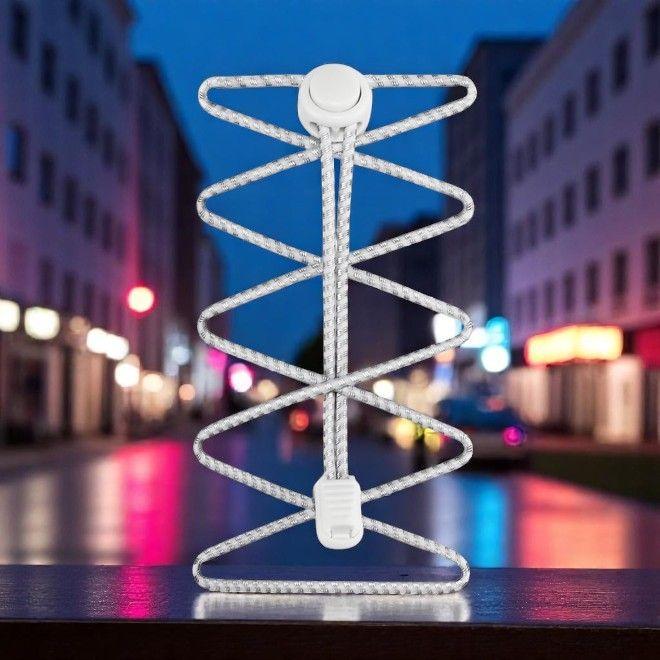 Produktbild LaceGodZ 1 Paar ReflectPro Series elastische, stark reflektierende Schnürsenkel (100 cm)