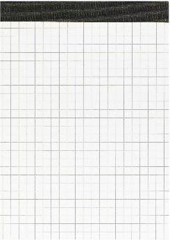 Immagine prodotto Landré Blocco note A6 plissettato senza copertina (A6, Quadretti, Nessuna rilegatura)