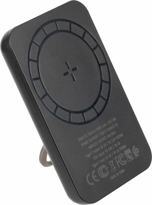 Immagine prodotto Rivacase VA2603 Powerbank wireless Magsafe Qi 15W, batteria esterna con ricarica rapida QC/PD 22.5W 5000 mAh (5000 mAh, 20 W, 18.50 Wh)