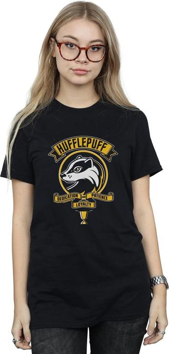 Immagine prodotto Hufflepuff Toon Crest Maglietta Ampia Donna (XL)
