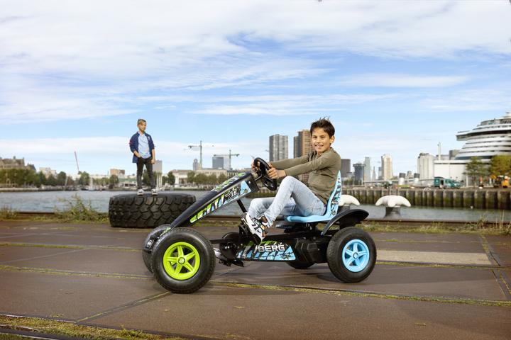 Produktbild BERG Elektrische Skelter X-ite E-BFR - Blauw/Groen - Vanaf 6 jaar