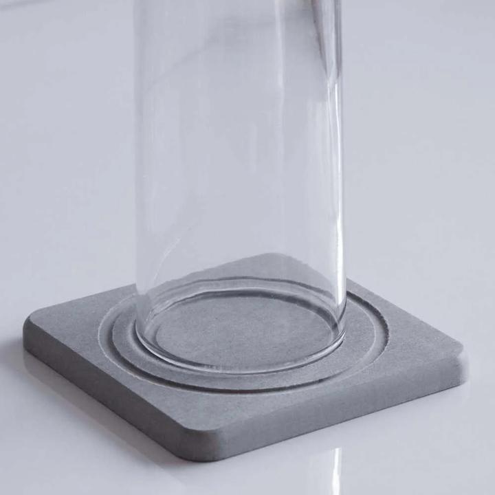 Immagine prodotto Moonstone Sottobicchiere in vetro Alba grigio scuro (1 x, Sottobicchiere in vetro)
