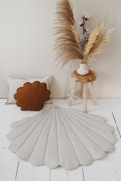 Produktbild Moi Mili Leinenmatte Krabbeldecke Muschel Sand