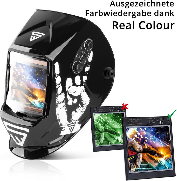 Produktbild Stahlwerk Automatik Schweisshelm ST-990 SE "Sonderedition Rock" Real Colour