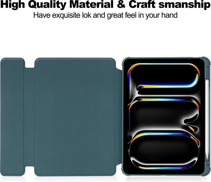 Produktbild Lobwerk 3in1 Bluetooth Tastatur (Weiss) + Maus (Schwarz) + Cover für Apple iPad Pro 11 2024 M4 5. Generation (X)