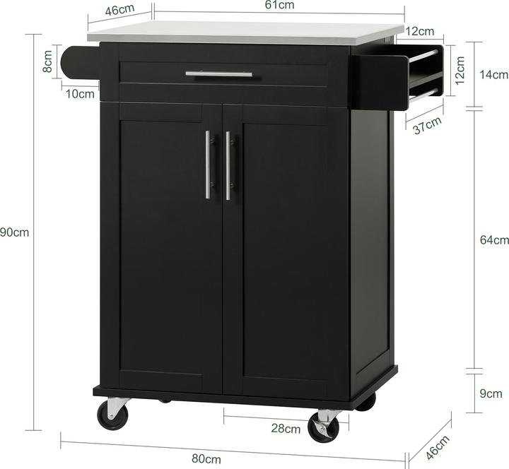 Actual product image SoBuy Kitchen trolley