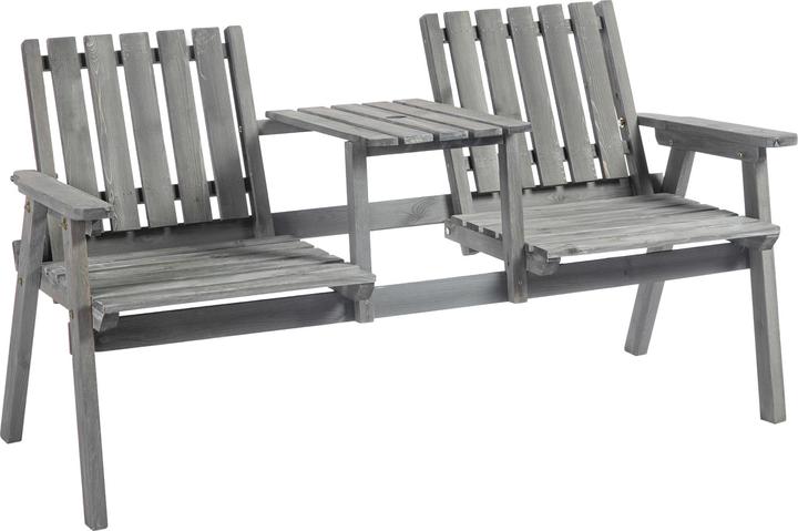 Immagine prodotto Outsunny Panchina da giardino con tavolo