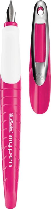 Produktbild Herlitz Schulfüllhalter my.pen L-Feder /weiss (Pink/Weiss, 1 x)