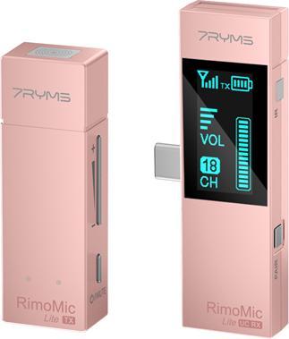Produktbild 7Ryms Streaming and Video Mini Wireless Microphone (For USB-C & USB-A Interface) Rimomic Lite UC - Pink