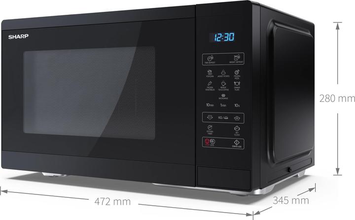 Actual product image Sharp YC-MS252AE-B (25 l)