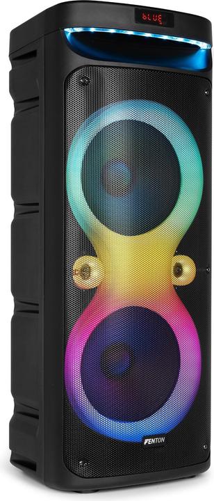 Image du produit Fenton Partybox - Track610 portable speaker met Bluetooth - Karaoke set met microfoon (10 h, Fonctionnement sur batterie)