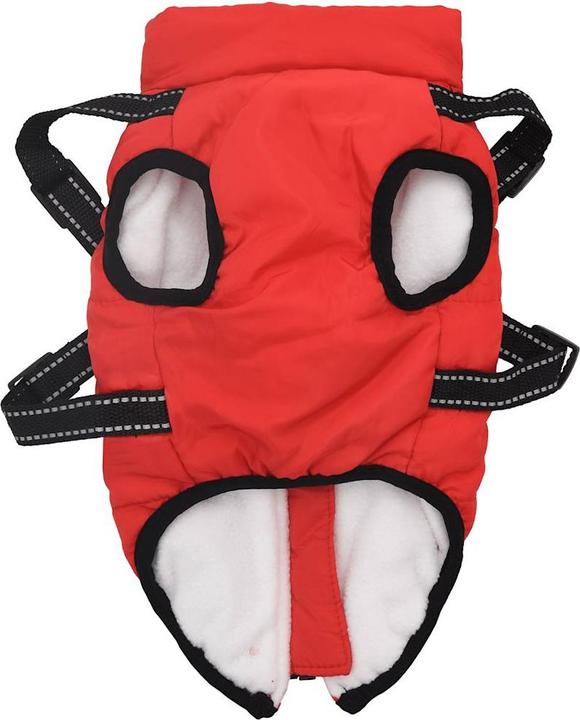 Actual product image VidaXL Dog coat with harness Waterproof Reflective (32, Dog coat)