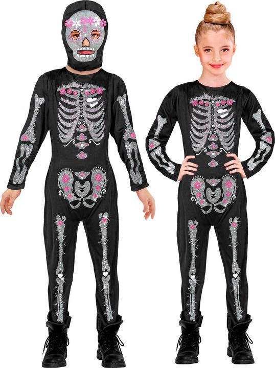 Image du produit Widmann Costume de squelette scintillant pour enfants (116)