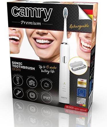 Actual product image Camry CR 2173 Electric Toothbrush Adult Sonic Toothbrush (Sonic toothbrush)