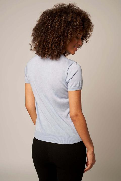 Image du produit Bellemere T-Shirt Silk Cashmere V-Neck T-Shirt (L)