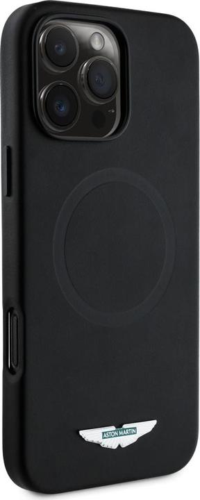 Actual product image Aston Martin Etui HC FW Logo do iPhone 16 Pro MagSafe czarny (Apple iPhone 16 Pro Max)