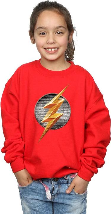 Immagine prodotto Justice League Movie Flash Emblem Felpa Ragazze (152, 158)