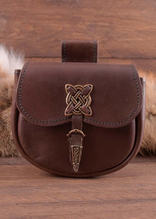 Actual product image Battle Merchant Belt pouch with Celtic decorative fittings