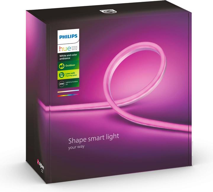 Produktbild Philips Hue Outdoor Lightstrip BT (RGBW, 200 cm, Outdoor)