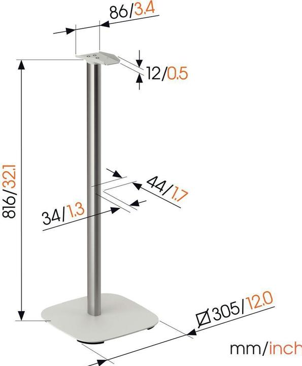 Productafbeelding Vogels SFS 4133 Sonos luidspreker standaard voor Era 300 (wit) (1 stuk, Stand, Niet verplaatsbaar)