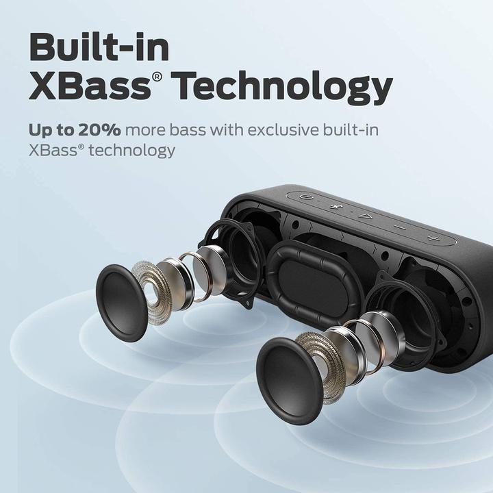 Image du produit Tribit XSound Go étanche, autonomie de 24h, noir (24 h, Fonctionnement sur piles)