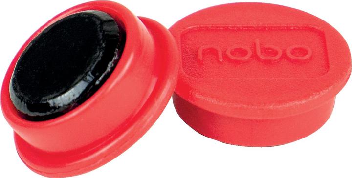 Produktbild Nobo Magnet rund 13mm 1915286 rot 10 Stück (10 x)