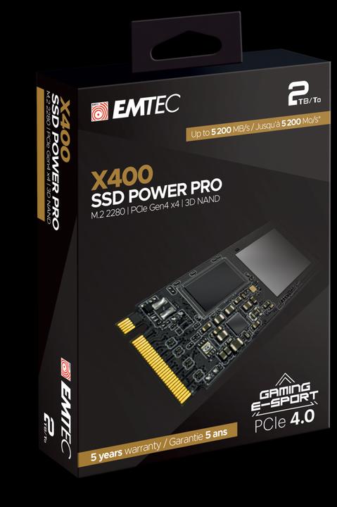 Produktbild Emtec X400 Power Pro (2000 GB, M.2 2280)