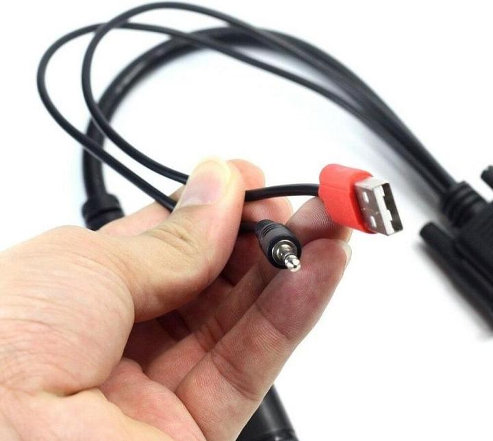 Immagine prodotto JTI Convertitore da VGA a HDMI con cavi USB e da 3,5 mm