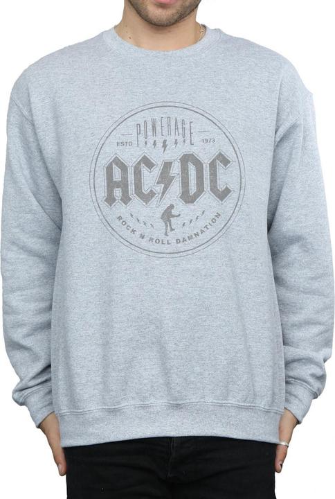 AC/DC Rock N Roll Damnation Schwarz Baumwolle Sweatshirt