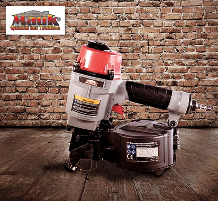 Actual product image IHP Mauk Druckluft Coil Nailer Konstruktions Profi Nagler Nagelpisto