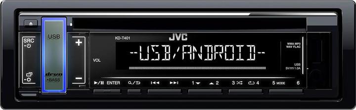 JVC KD-T401 Zwart