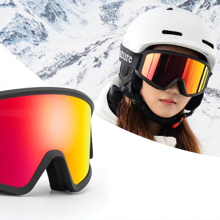 Actual product image Qunature The others White Ski Goggles for Adults - Black