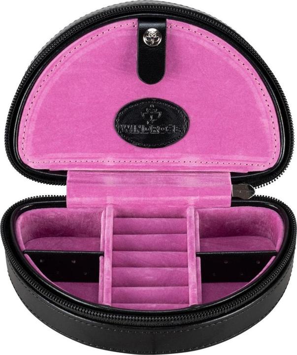Image du produit Windrose 803924.09 - Petit étui à bijoux avec fermeture éclair Merino Moda noir