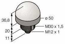Actual product image Turck EX LED Indicator Light K50LNGRXPQ Two-colour Green/Red 10-30 VDC 308729