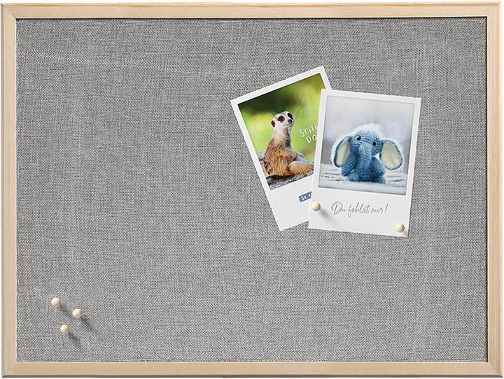 Productafbeelding Zeller Present Prikbord Linnen/Pijn 40x60cm (Prikbord, 40 x 60 cm)