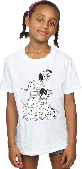 Actual product image 101 Dalmatians Girls Chair Cotton T-Shirt (140, 146)