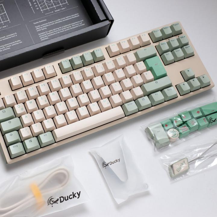 Productafbeelding Ducky One 3 Matcha TKL Gaming Keyboard - MX-Speed-Silver (NL, Bedraad)