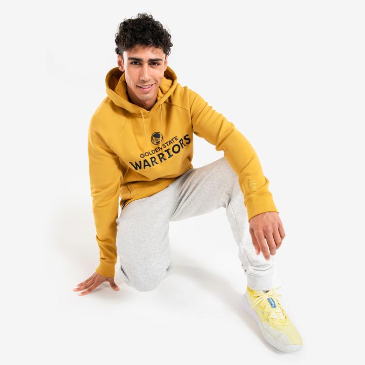 Produktbild Tarmak Damen/Herren Sweatshirt mit Kapuze Golden State Warriors - Hoodie 900 NBA gelb (M)