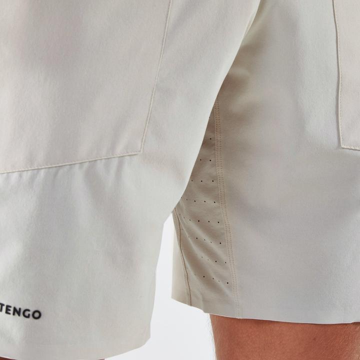 Actual product image Artengo Men's breathable tennis shorts - Dry+ Beige Gaël Monfils (S)