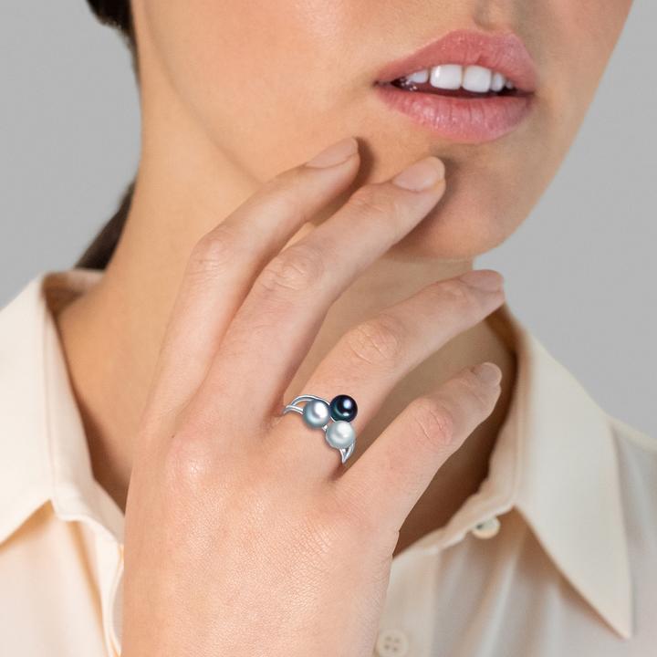 Immagine prodotto Valero Pearls Donna in argento sterling con perle d'acqua dolce coltivate - 3958 (56, 925 Argento)