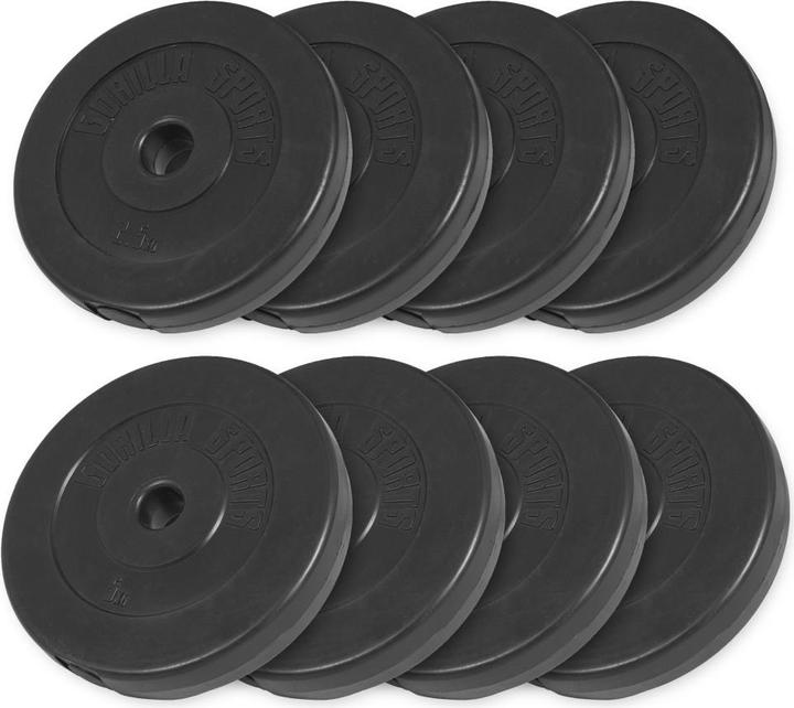 Produktbild Gorilla Sports Hantelscheibenset (4 x 2.5 kg, 4 x 5 kg)