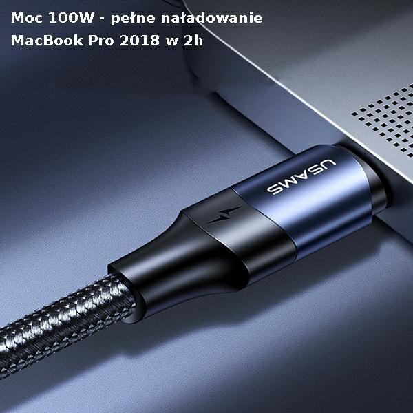 Image du produit Usams USB C — USB C (3 m, USB 2.0)