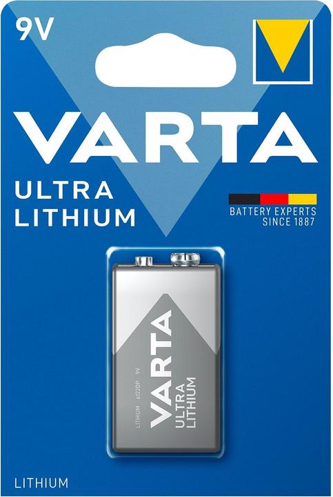 Produktbild Varta ULTRA Lithium (1 Stk., 9V Block, 1200 mAh)