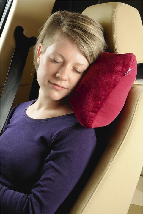 Actual product image Hama 2in1 microbead travel pillow, berry (Head & neck pillow)