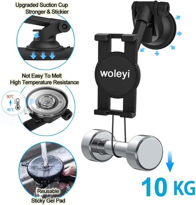 Immagine prodotto Woleyi Supporto per tablet e telefono cellulare per auto